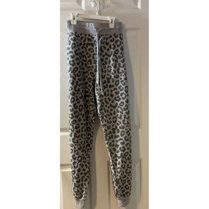 Women's light weight Animal print grey sweat pants lounge comfy netflix & chill